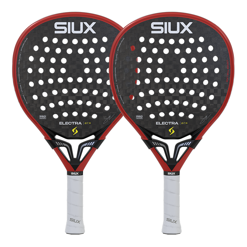 Siux Pack de 2 Raquetes de Padel - Electra Pro Fire Red 2026
