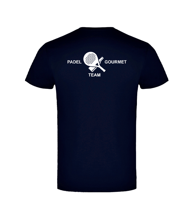 Padel Team Gourmet navy blue cotton t-shirt 2024