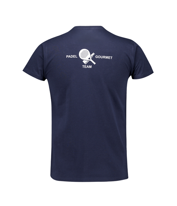 Padel Team Gourmet T -Shirt Navy Blue Cotton 2025