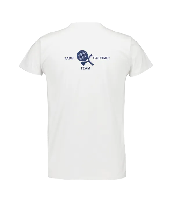 Pacote Padel Team Gourmet: Camiseta Gourmet Branco Men + Toalha