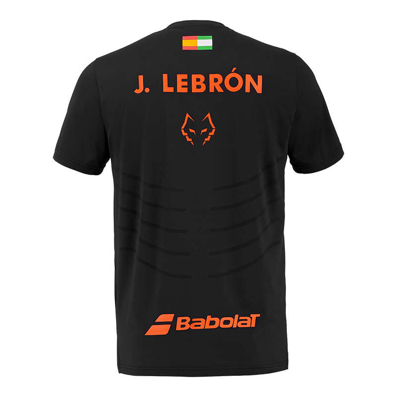 Camiseta Babolat Réplica Black/Black 2026 J. Lebrón