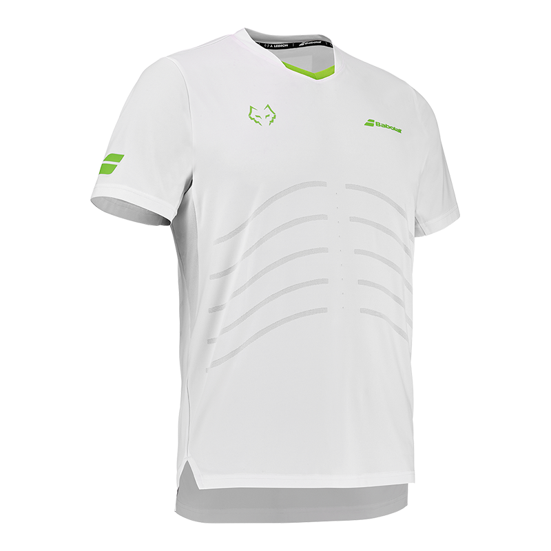 Maglietta Babolat Replica Bianco/Bianco 2026 J. Lebron