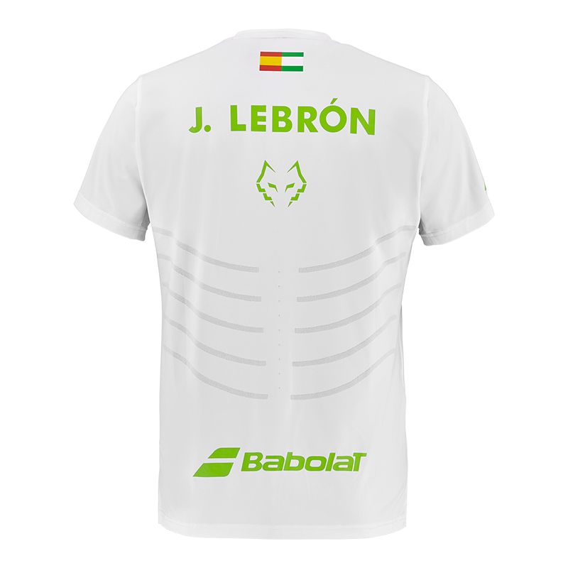 Maglietta Babolat Replica Bianco/Bianco 2026 J. Lebron