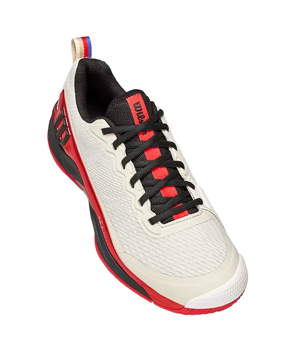 Wilson Padel Shoes Rush Pro 4.5 USO Tofu/Infrared/Black 2025