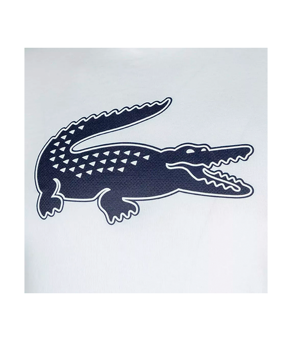 Camiseta Lacoste Blanca Logo Negro 2024