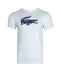Maglietta Lacoste Sport Regular Fit Bianco Logo Nero