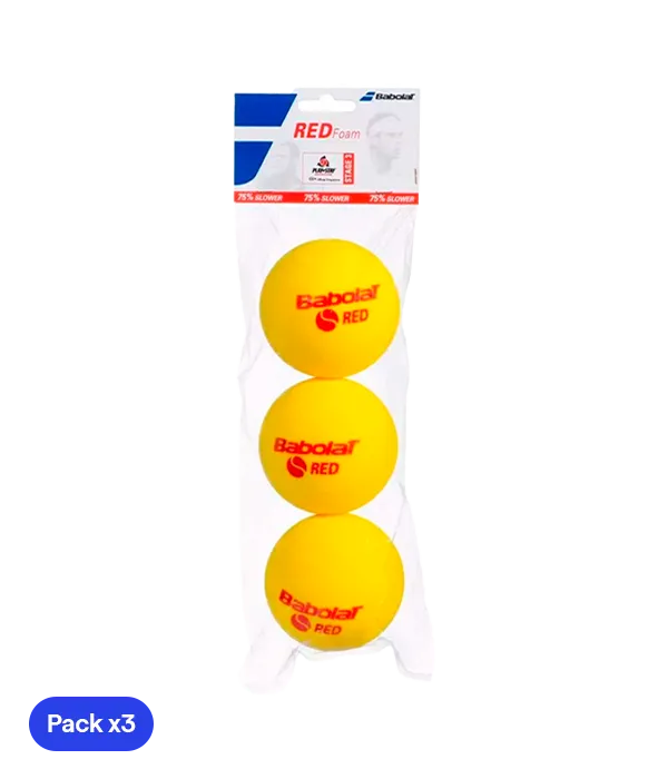 Bola Babolat Soft Foam Red Tênis (Pacote X3)