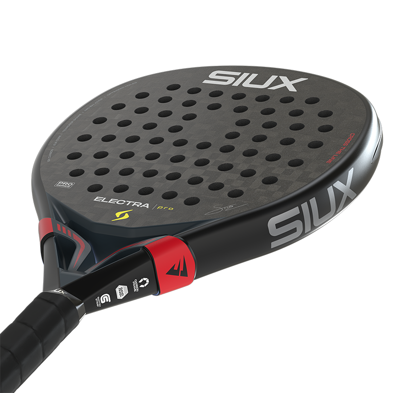 Siux Padel Racket Electra ST5 Pro Shadow Red 2026 Franco Stupaczuk