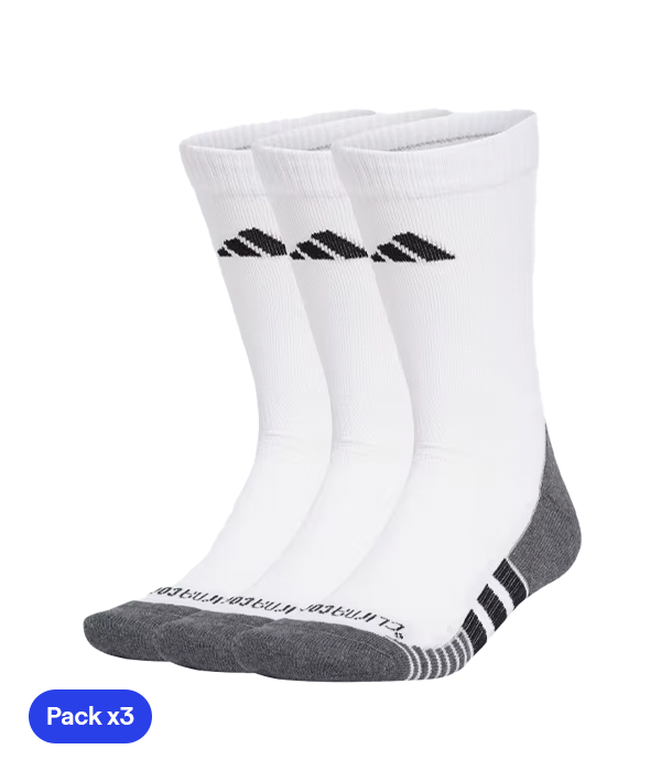 Calcetines Adidas Largos Crew Sock Blanco-Negro 2025