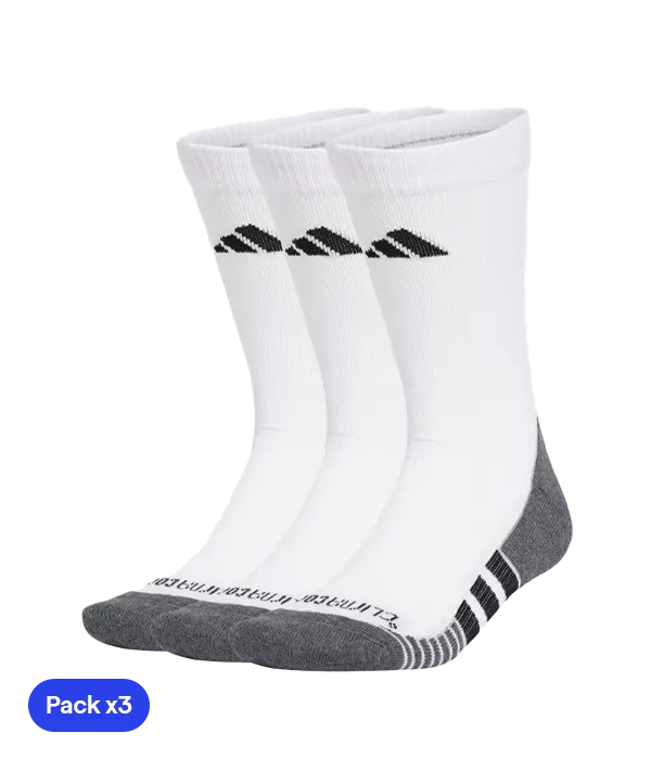 Calcetines Adidas Largos Crew Sock Blanco/Negro 2025