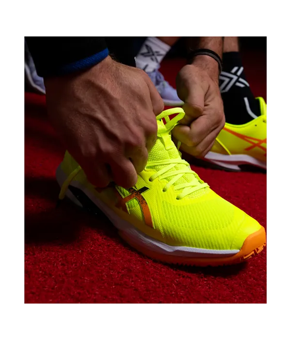 Zapatillas Asics Solution Swift FF 2 Padel Safety Yellow/Stadium Orange