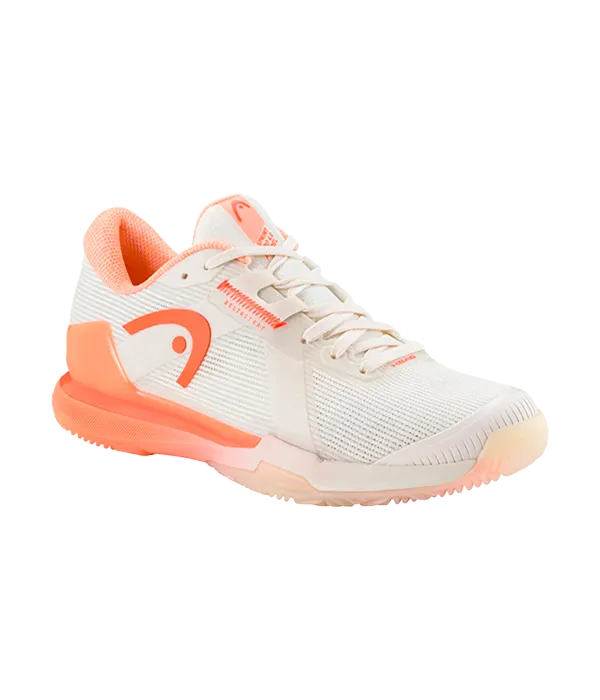 Chaussures de padel HEAD sprinter Pro 4.0 Femmes Chalk Blanc/Corail 2025