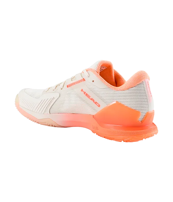 Sapatilhas de padel HEAD corrida rápida Pro 4.0 Mulheres Chalk Branco/Coral 2025