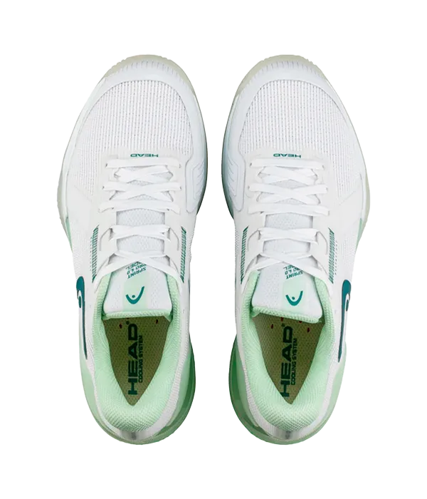 Zapatillas HEAD Sprint Pro 4.0 Padel Women White/Green 2025