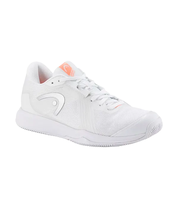 Padel Shoes Head sprint Team 4.0 Clay Women White/Coral 2025