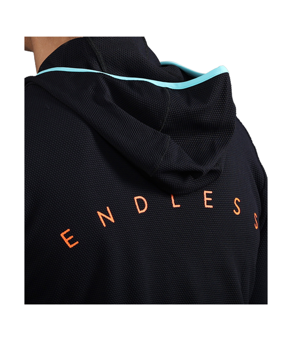 Endless Breath Line Black Aqua Sweatshirt