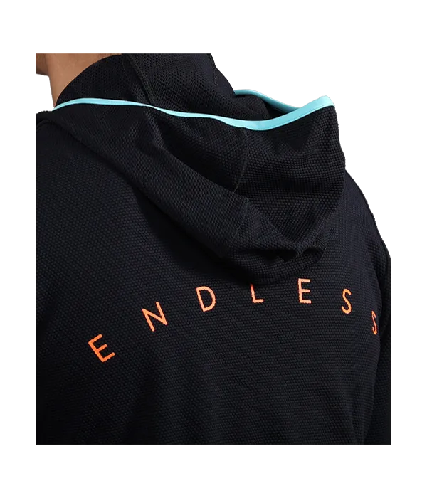 Sudadera Endless Breath Line Black Aqua