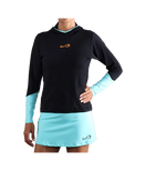 Sudadera Endless Breath Line Black Aqua
