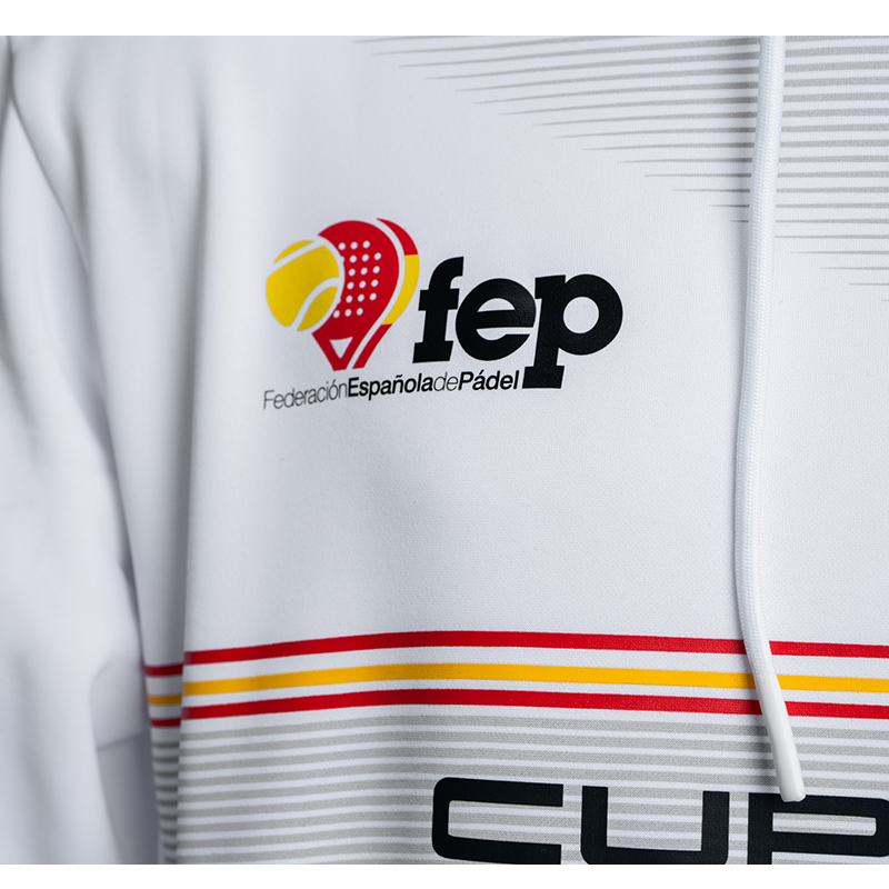Sweatshirt Bullpadel Official White 2026 Spanish Federation