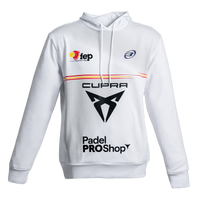 Sudadera Bullpadel Oficial Blanco hombre 2026 Federación Española
