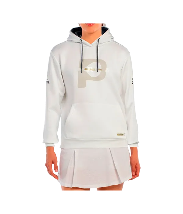 Moletom Bullpadel Mulher Aérea Branco 2025 Premier Padel