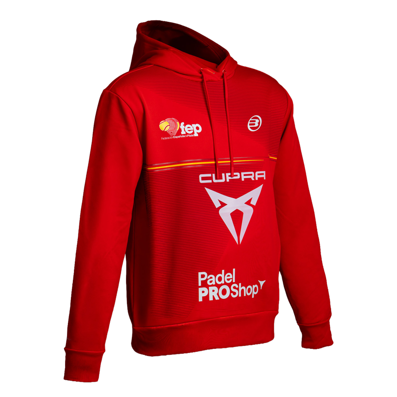 Sudadera Bullpadel Oficial Rojo 2026 Federación Española