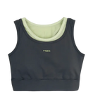 Sujetador Deportivo NOX Pro Gris/Verde