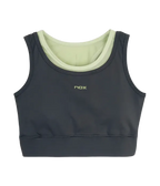 Sujetador Deportivo NOX Pro Gris/Verde