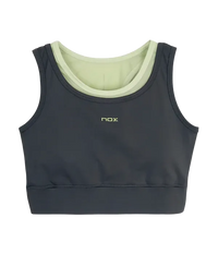 Sujetador Deportivo Nox Pro Gris/Verde