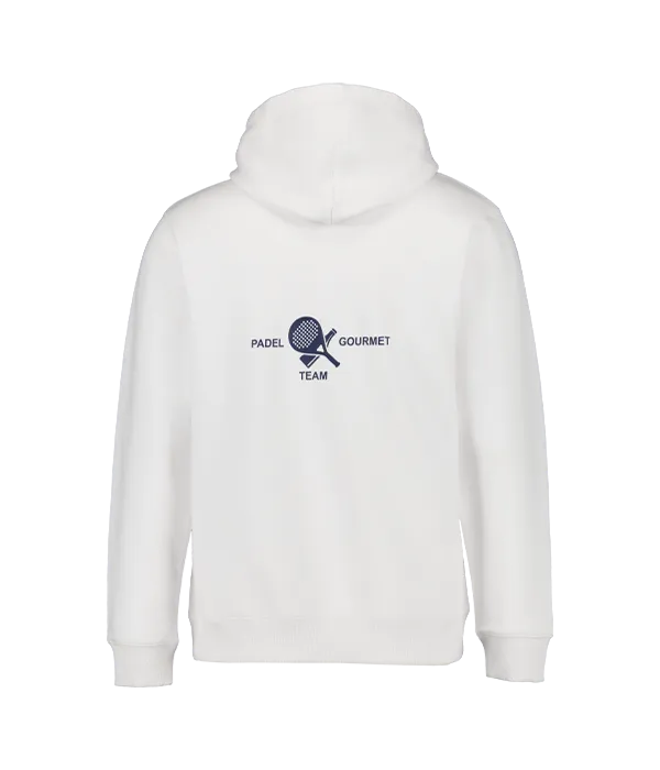Sudadera Padel Team Gourmet Unisex Blanca
