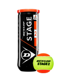 Cajón Pelotas Dunlop Stage 2 Amarillo/Naranja Tenis (Pack x24)