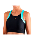 Top Endless Crop Negro/Aqua 2025