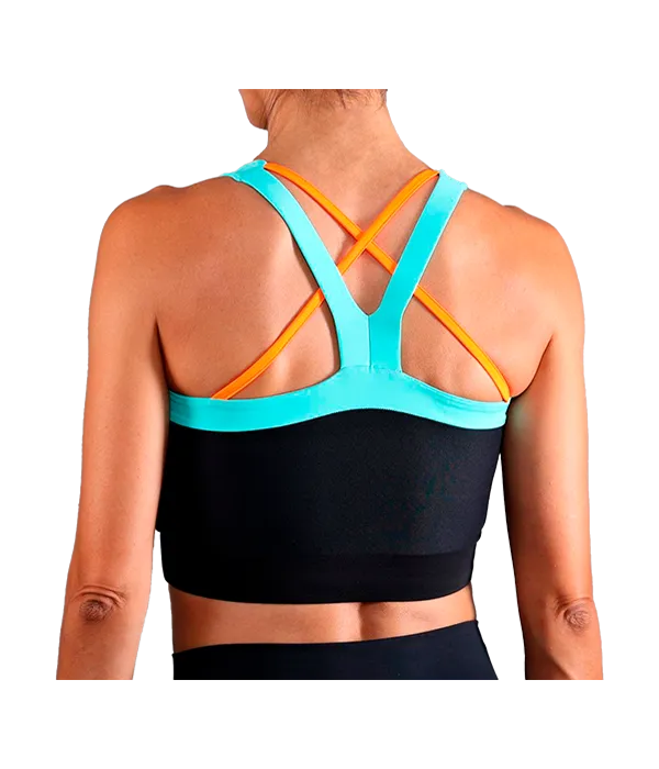 Top Endless raccolto Nero/Acqua 2025