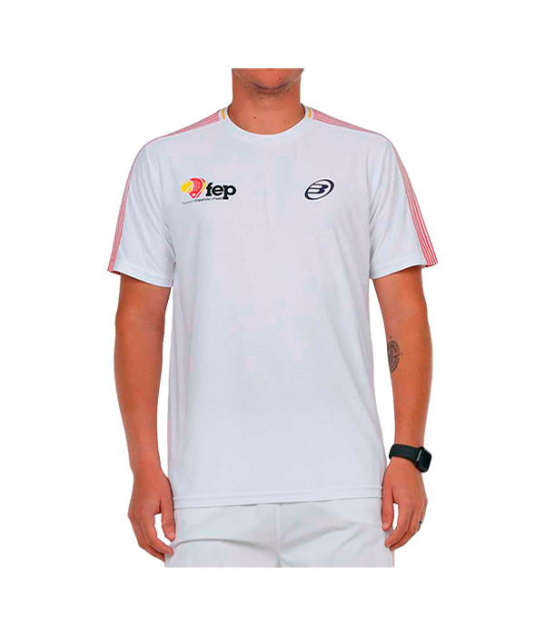 Camiseta Bullpadel Exudo Blanca