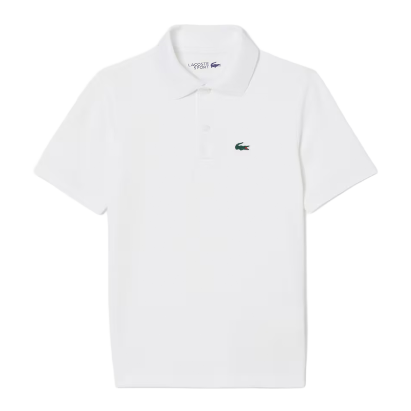 Polo Lacoste Ultra Dry Blanco Junior