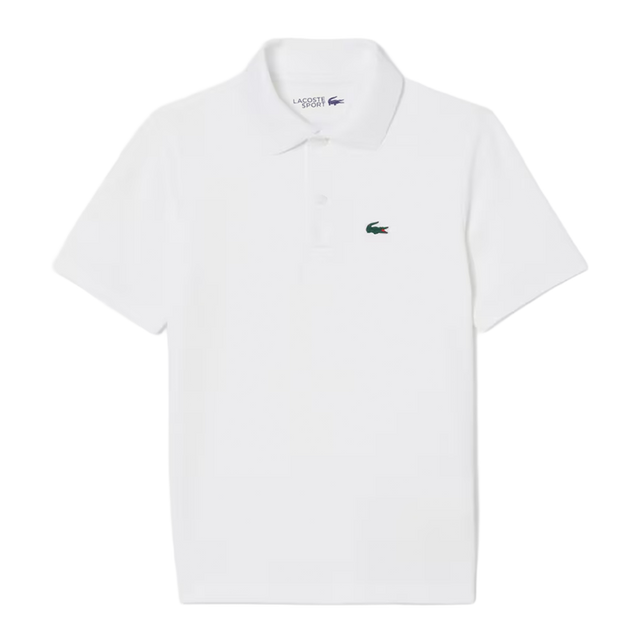 Polo Lacoste Ultra Dry Junior Blanco 2026
