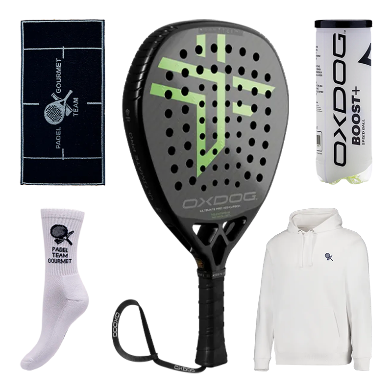 Pacote Padel Team Gourmet + Raquete de Padel Oxdog Ultimate Pro 2025