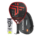 Pala Oxdog Ultimate Court + Paletero Oxdog FEP ultra tour padel bag + Bote de pelotas Oxdog BOOST+