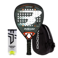 Pack Pala Bullpadel VERTEX 04 + Paletero Oxdog Ultra Tour Negro + Pelotas Oxdog BOOST+