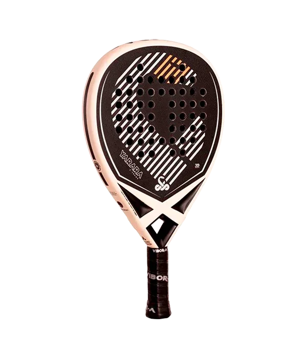 Raquete de padel de TEST VIBOR-A Yarara Xtreme Fibra Preta 2025