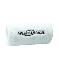 Muñequera Larga We Speak Padel Blanca Promo