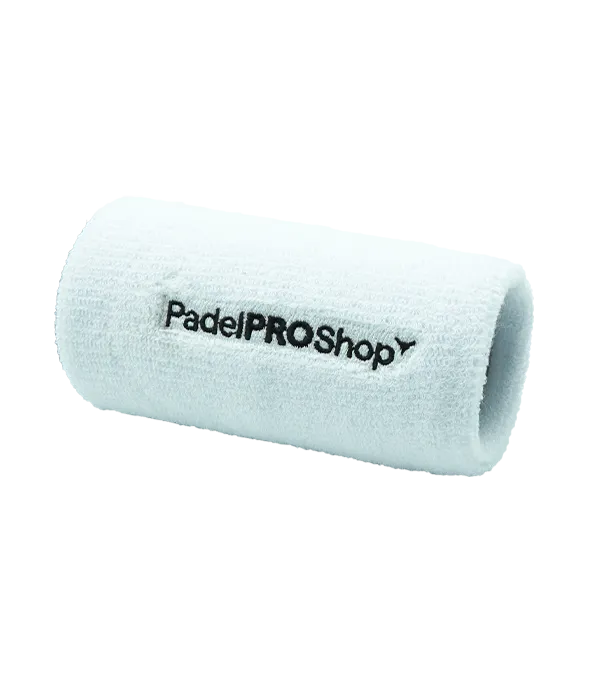 Muñequera Larga We Speak Padel  Blanca