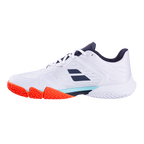 Sapatilhas de padel Babolat Jet Premura 3 Branco/Orange 2026 J. Lebron