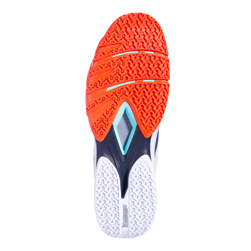 Sapatilhas de padel Babolat Jet Premura 3 Branco/Orange 2026 J. Lebron