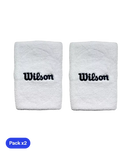 Muñequeras Largas Wilson Blanco 2025 (x2)