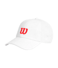 Cap Wilson White Logo Red 2025