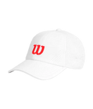 Gorra Wilson Blanca Logo Rojo 2025