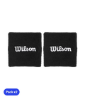 Short Wristbands Wilson Black 2025 (x2)