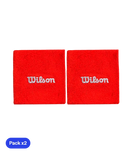 Muñequeras Cortas Wilson Rojo 2025 (x2)