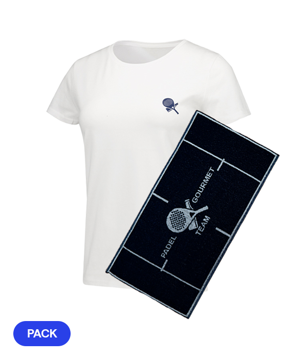 Pack Padel Team Gourmet: Camiseta  Gourmet Women 2025 + Toalla